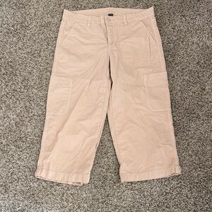 American Eagle Outfitters Light Blush Stretch Capri Pants